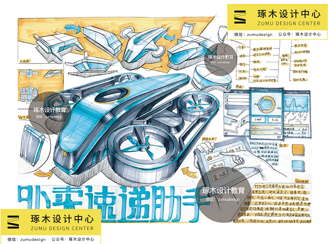 工业设计手绘快题 从基础技法到考研实战的全面指南